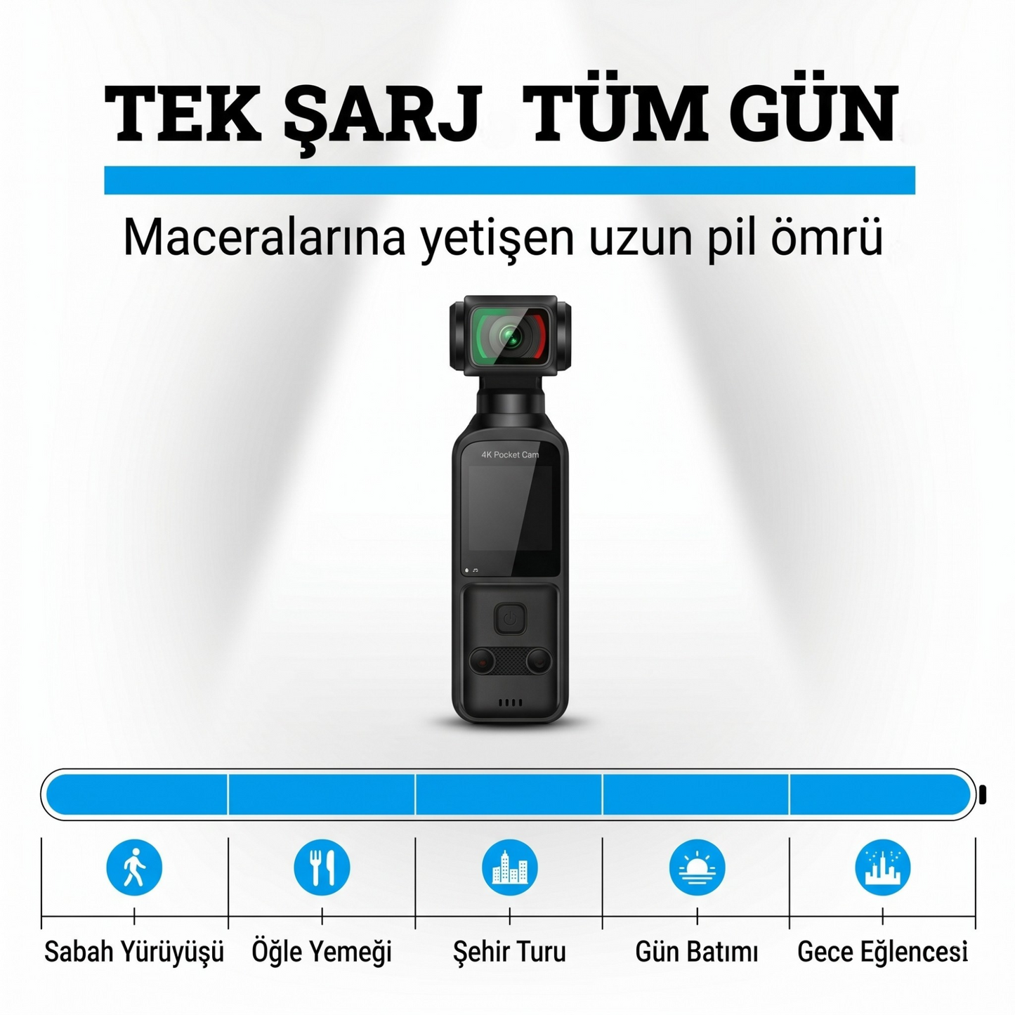 Snorae 4K Cep Kamerası — 5 Aparatlı Aksiyon Seti