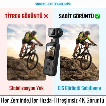 Snorae 4K Cep Kamerası — 5 Aparatlı Aksiyon Seti